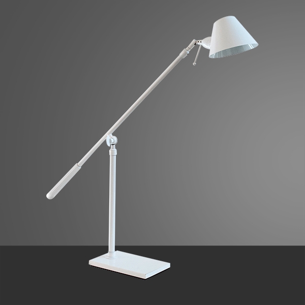 Luminária de Mesa Golden Art Zull Articulada Base Retangular 1L G9 600mm M786PI