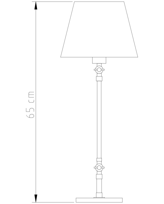 Abajur Golden Art Angle 2 Articulações 500mm 1L E27 M740PI