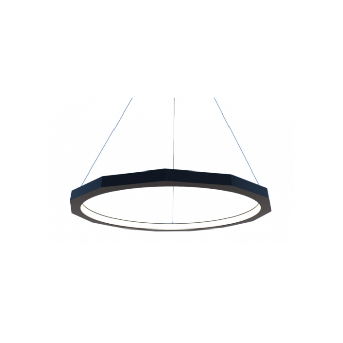 Pendente Fox Lustres Led Madeira 48 watts 3000K Ø800x40x40mm 924