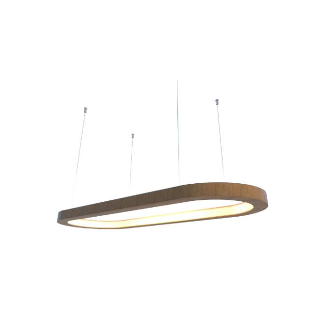 Pendente Fox Lustres Led Madeira 47 watts 3000K 1000x400x40mm 889
