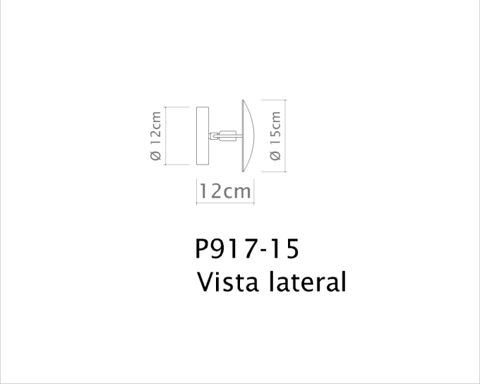 Arandela Golden Movimenta 1L G9 Ø150mm P917-15PI