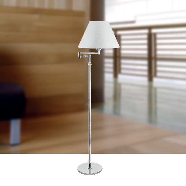 Coluna Golden Art Carol Telescópica Braço Articulado 1L E27 1300-1750mm C233PI
