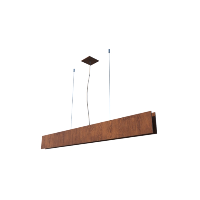 Pendente Fox Lustres Led Madeira 34 watts 3000K 110x2000x60mm L105