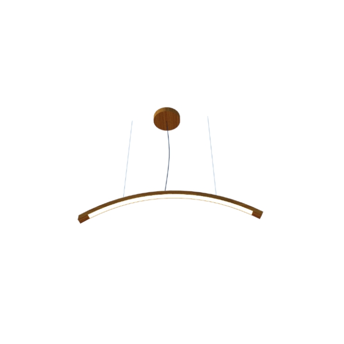 Pendente Fox Lustres Led Madeira 15 watts 3000K 130x800x50mm 900