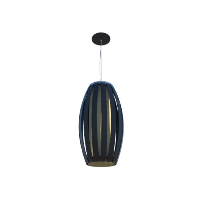 Pendente Fox Lustres Madeira Barril 1L E27 Ø220x430mm A90-2