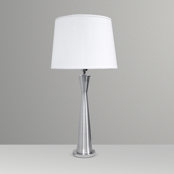 Abajur Golden Art Halley 52 Alumínio Escovado 750mm 1L E27 M674AL