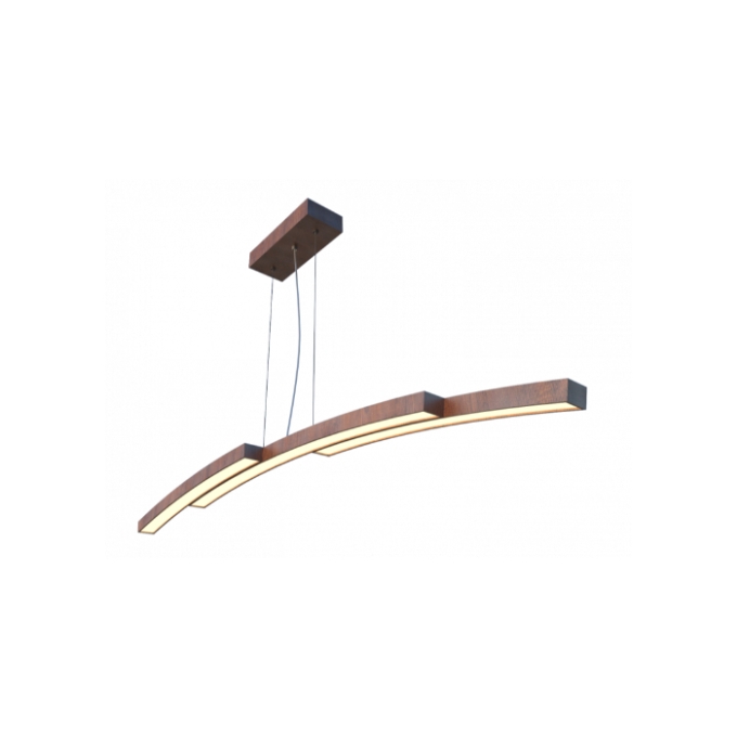 Pendente Fox Lustres Led Madeira 34 watts 3000K 80x1200x120mm 910