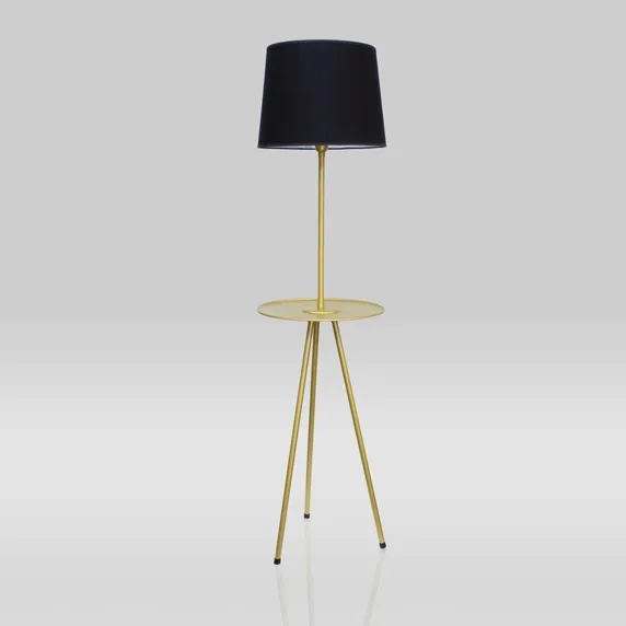 Coluna Golden Art Tree Tripé Tubular com Mesinha 1L E27 1600mm C787MPI