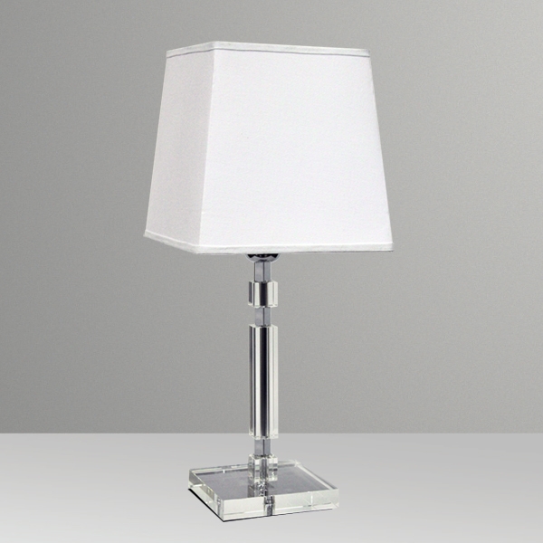 Abajur Golden Art Gyo II Alumínio e Acrílico Cristal 470mm 1L E27 M724AL
