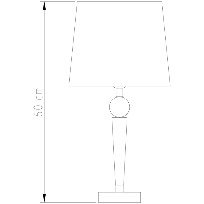 Abajur Golden Art Gaya 38 Latão e Detalhes em Madeira 600mm 1L E27 M721MD