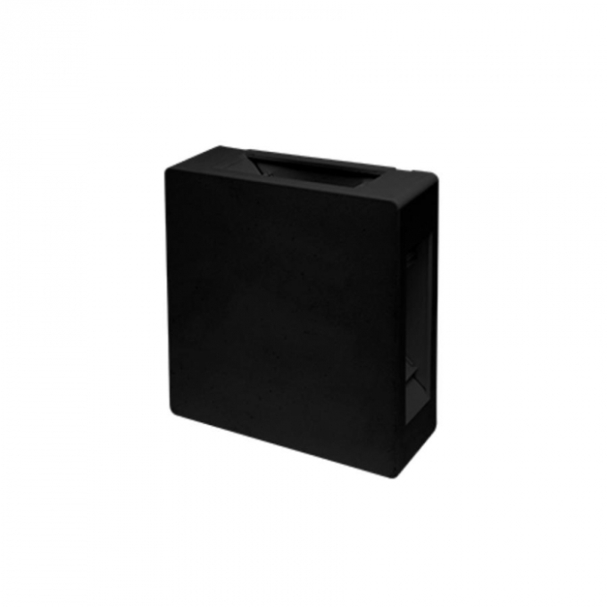 Arandela Pix Slim Quadrado Preto Facho Quadruplo Ajustável 6 watts 3000K 120x120x30mm 36506545