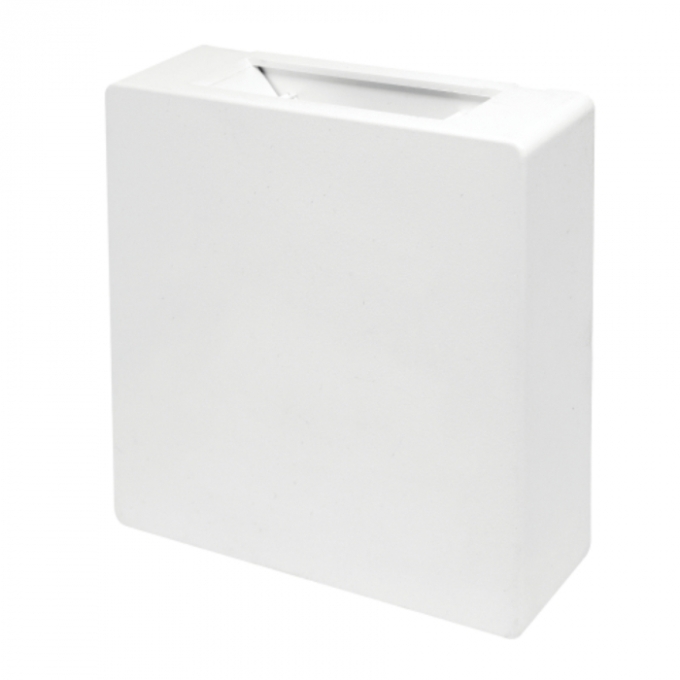 Arandela Pix Slim Quadrado Branco Facho Duplo Ajustável 3 watts 3000K 120x120x30mm 36506544