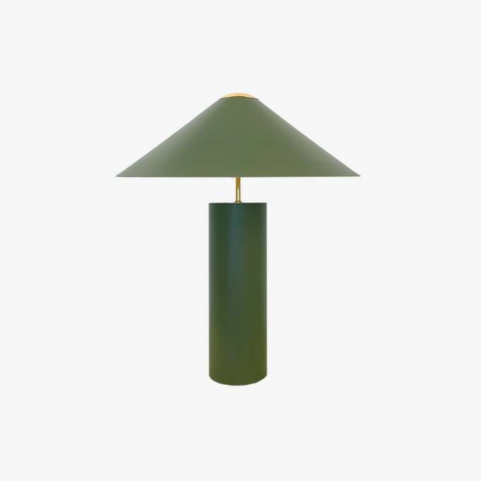 Abajur Golden Art Jade Cúpula Ø420mm com Movimento 1L E27 500mm M8830