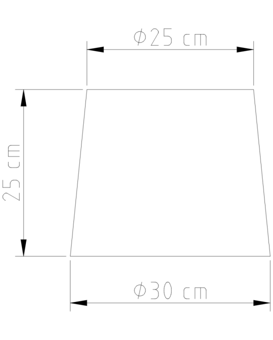 Abajur Golden Art Tripé Telescópico 1L E27 750-850mm M951PI