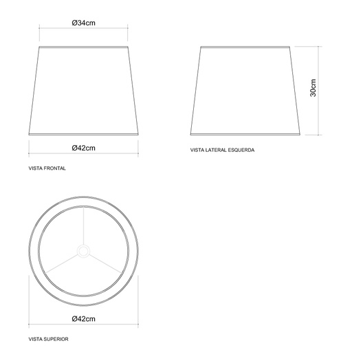 Abajur Golden Art 4 Bolas Metal Ø100mm Base Quadrada 1L E27 860mm M746PI