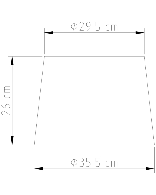 Abajur Golden Art Halley 52 Alumínio Escovado 750mm 1L E27 M674AL