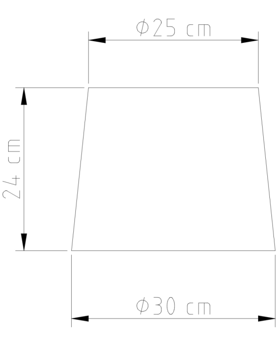Abajur Golden Art Tripé Transversal Madeira 1L E27 620mm M750MD