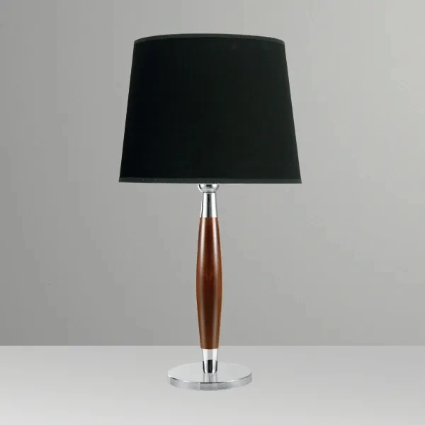 Abajur Golden Art Hampton Latão e Madeira 1L E27 630mm M029LT