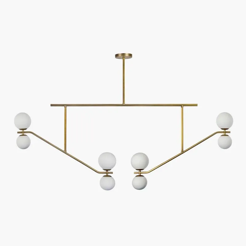 Pendente Golden Art Escorregador 8L G9 1470x830mm T1865-8PI