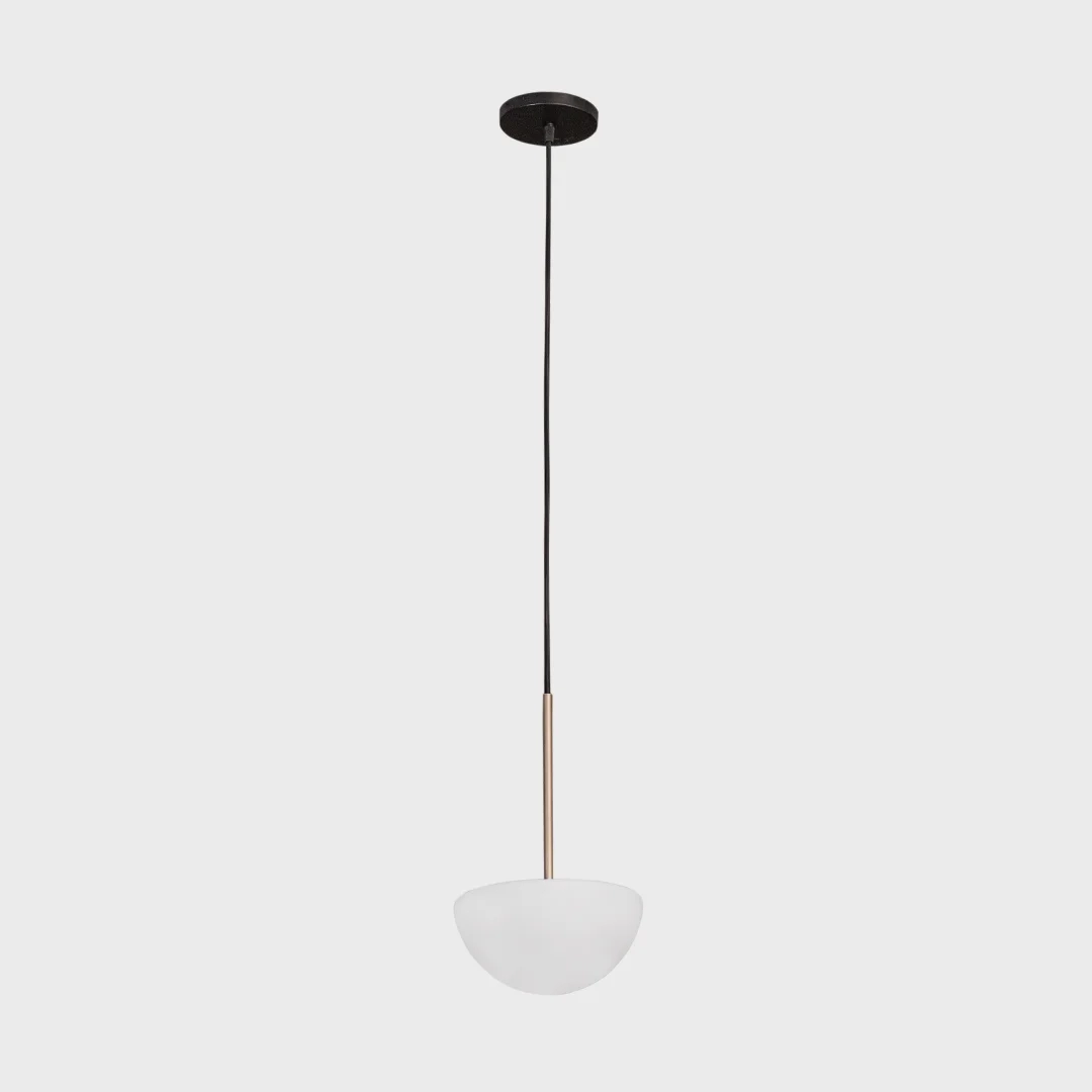 Pendente Madelustre Cogumelo Vidro Leitoso Ø200mm 1L G9 4 metros de Cabo 3234