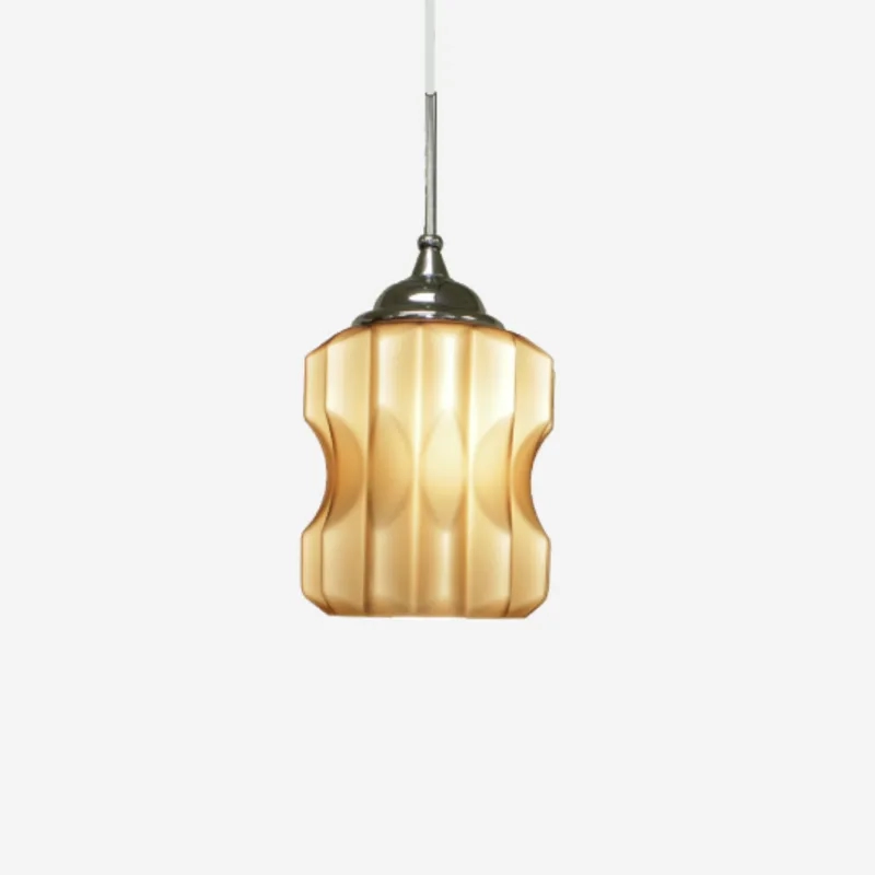 Pendente Golden Art Solly Vidro Café 1L G9 Ø120x230mm T10048CF