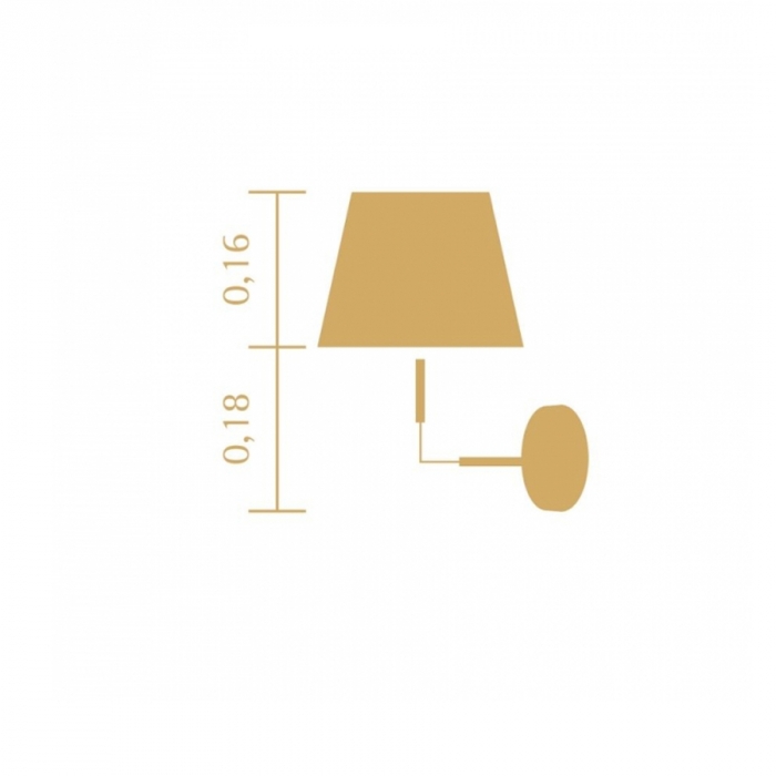 Arandela Madelustre Standard Madeira e Metal 1L E27 340x250x320mm 3027