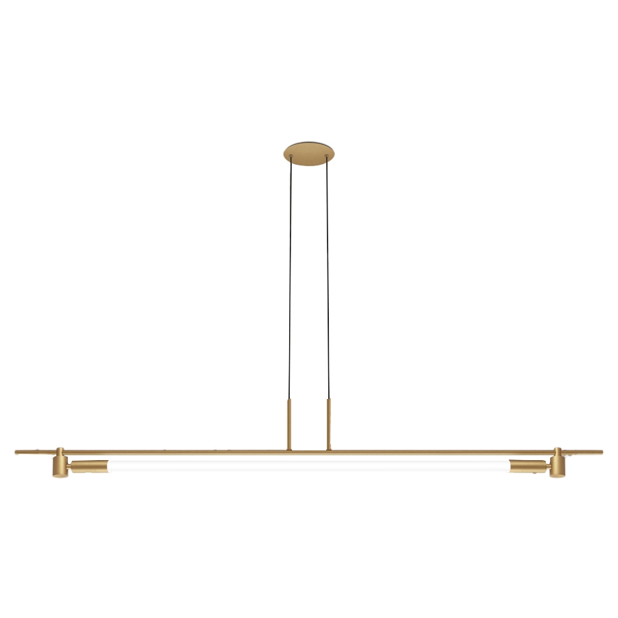 Pendente TKS Sabre 1L Tubolar Led 1200mm T8  1600x200mm 2033