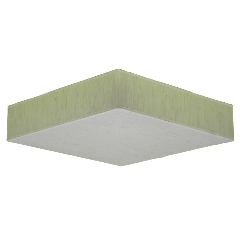 Plafon Golden Art Quadrado Tecido 8L E27 600x600mm T6060PI