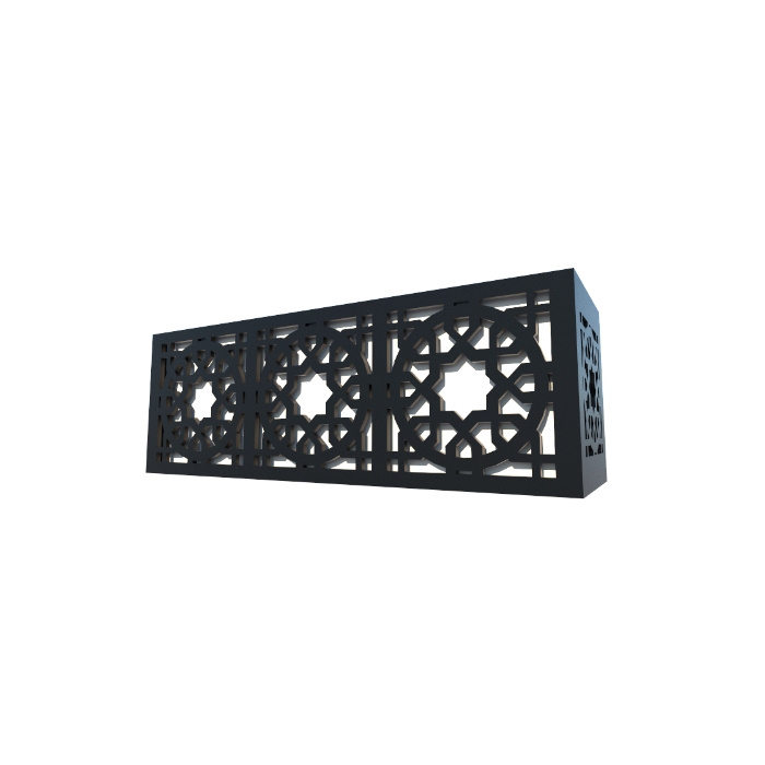 Arandela Fox Lustres Laser Madeira e Acrílico 2L E27 150x400x90mm AR27