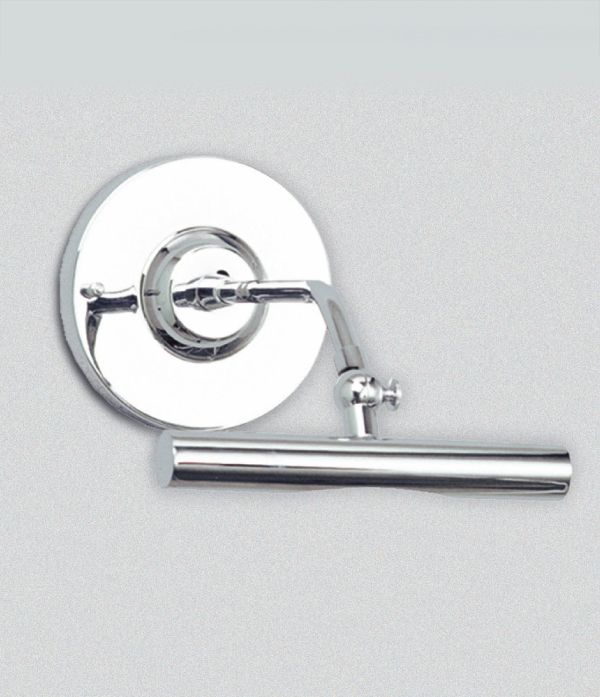 Arandela Golden Art Tubular Latão Canopla Redonda 1L G9 170mm P371LT