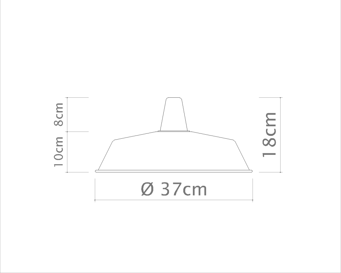 Pendente Golden Art Armazém 1L E27 Ø370x170mm T212PI