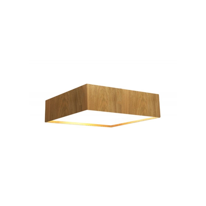 Plafon Fox Lustres Clean Madeira e Acrílico 7L E27 150x900x900mm P09-G
