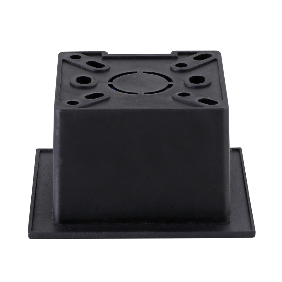 Balizador de Parede Nordecor Linder Preto 3 watts IP65 3000K Bivolt 85x85x50mm 2446