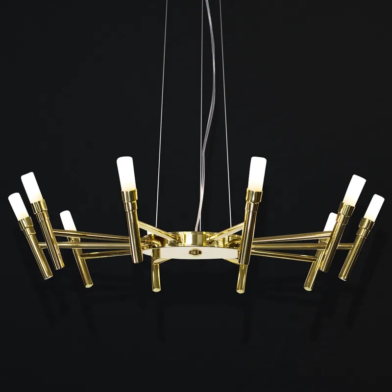 Lustre Golden Art Montana 10 Braços 10L G9 Ø700mm T1072-10PI