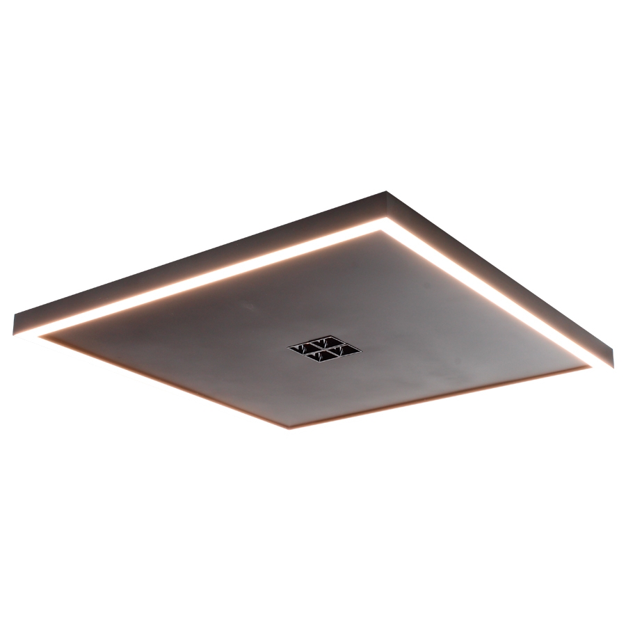 Plafon Spotline Elegance 33 watts e 4 Focos Bivolt 480x480x40mm 1052/50