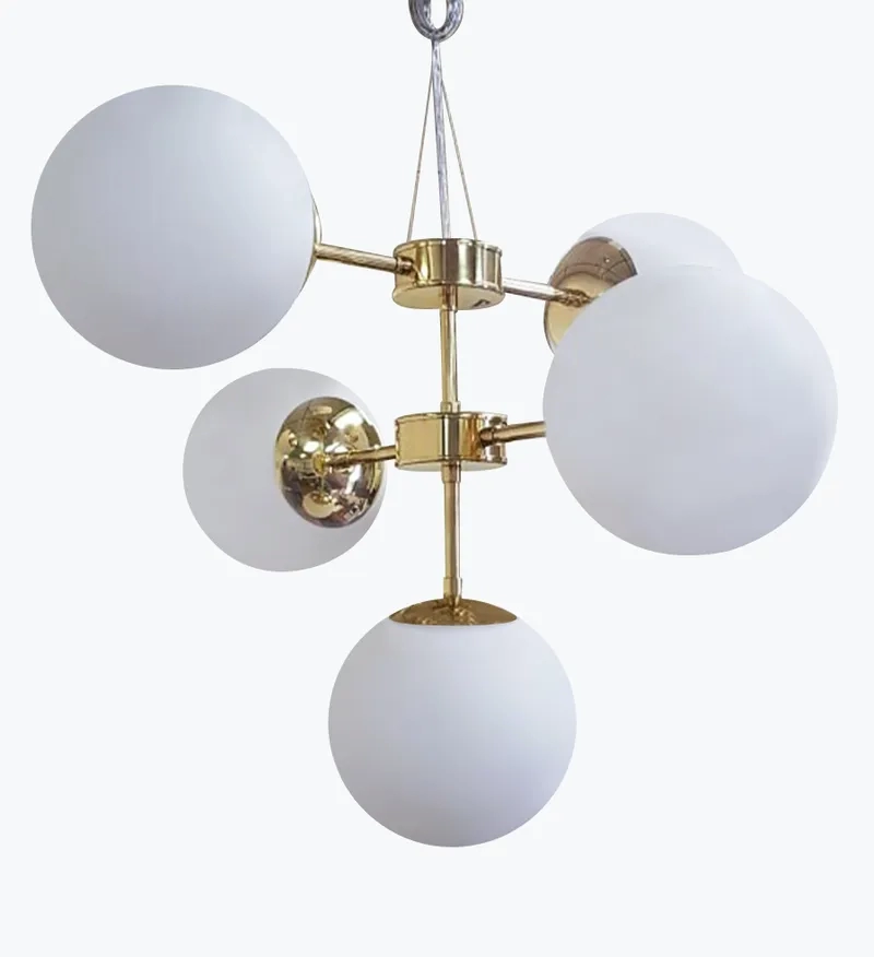 Pendente Golden Art Balls 5L E27 700x580mm T2050-5PI