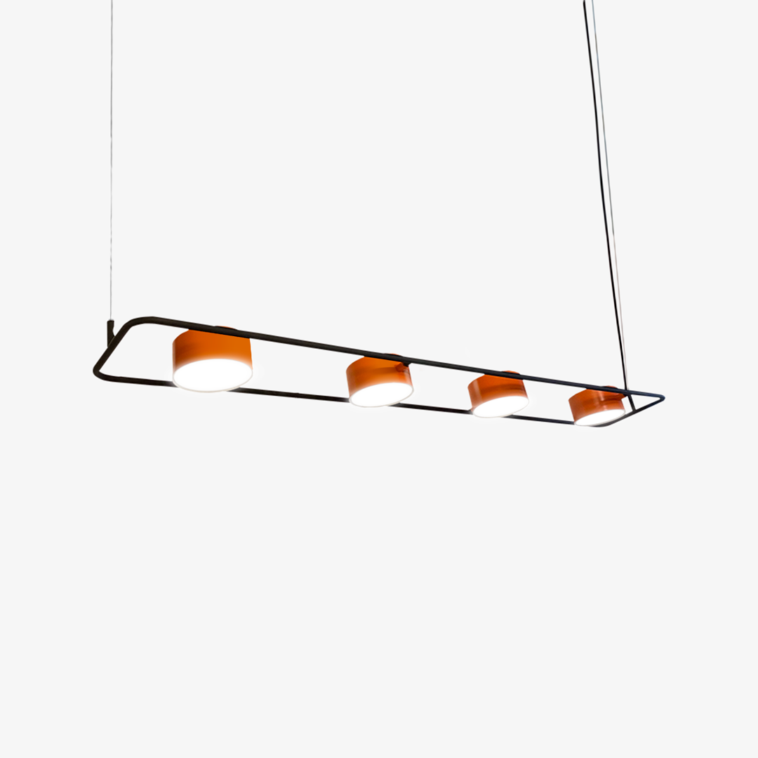 Lustre Golden Art Nell 4 Focos Led 6 watts 1400x230mm T8800-4