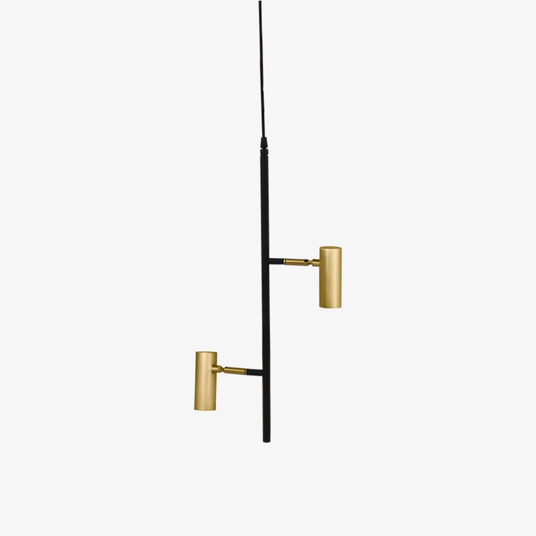 Pendente Golden Art Grayce Vertical 2L GU10 290x560mm T2160V-2PI