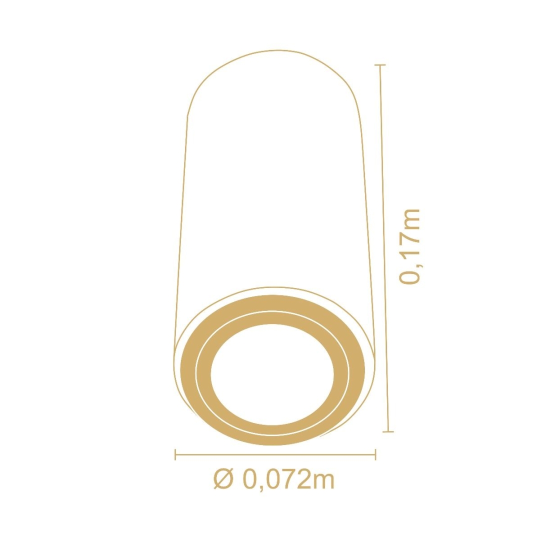 Spot Madelustre Point Madeira Fixo 1L MR16 Ø72x170mm 3254