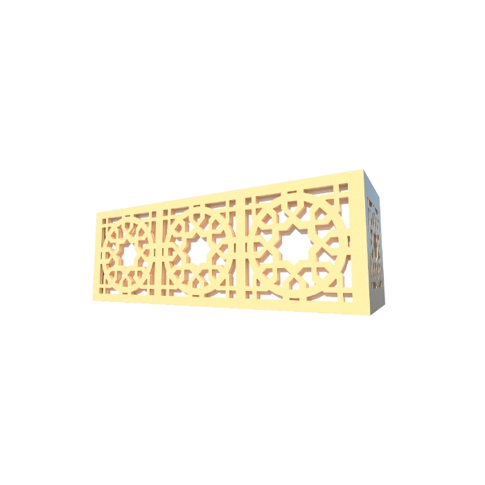 Arandela Fox Lustres Laser Madeira e Acrílico 2L E27 150x400x90mm AR27