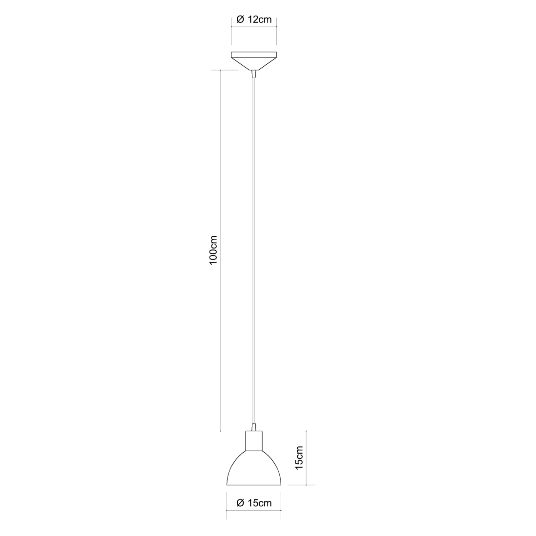 Pendente Golden Art Seed 1L E27 Ø150x170mm T893PI