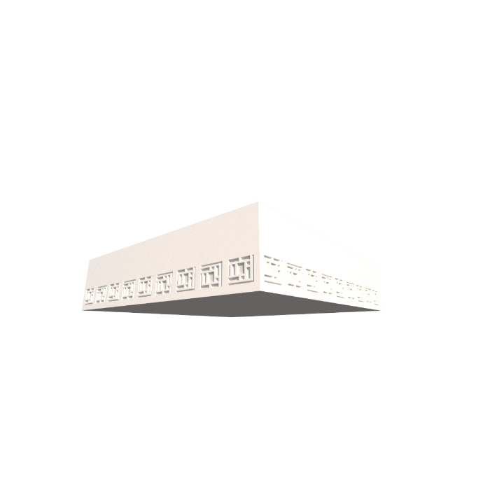 Plafon Fox Lustres Laser Madeira e Acrílico 4L E27 150x500x500mm P20