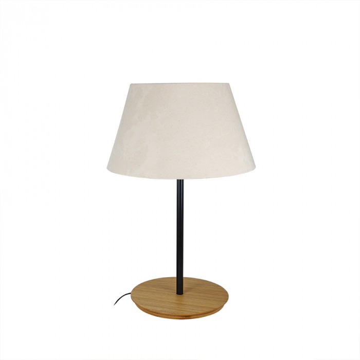 Abajur Fox Lustres Clean Madeira 1L E27 Ø400x560mm 5319