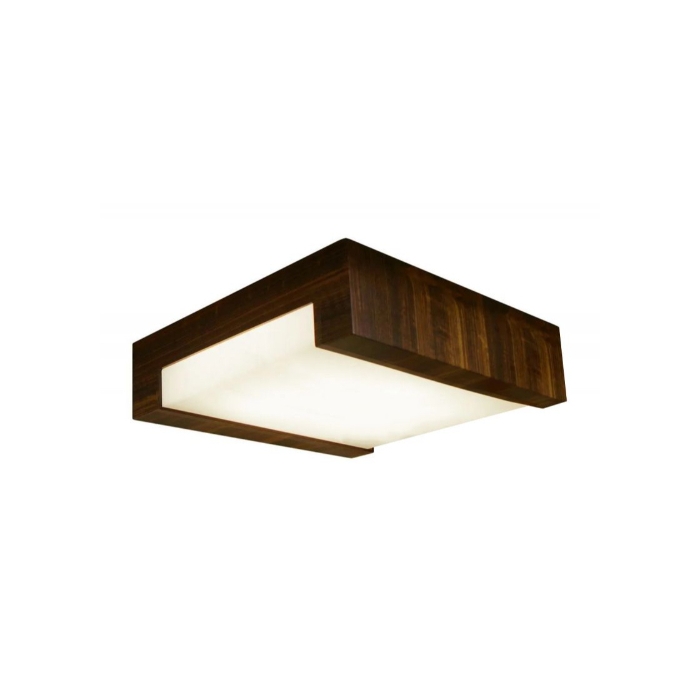 Plafon Fox Lustres Clean Madeira e Acrílico 4L E27 150x500x500mm P07-C
