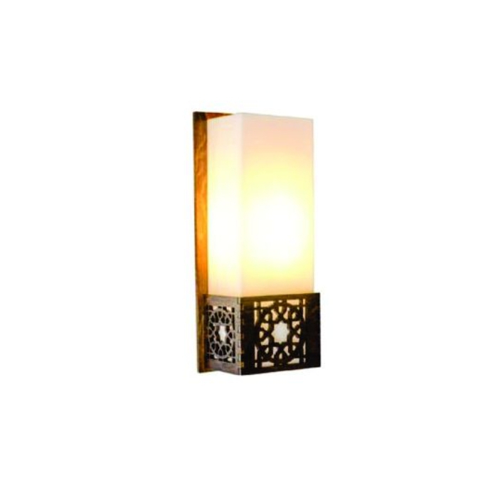 Arandela Fox Lustres Laser Madeira e Acrílico 1L E27 300x120x90mm AR26