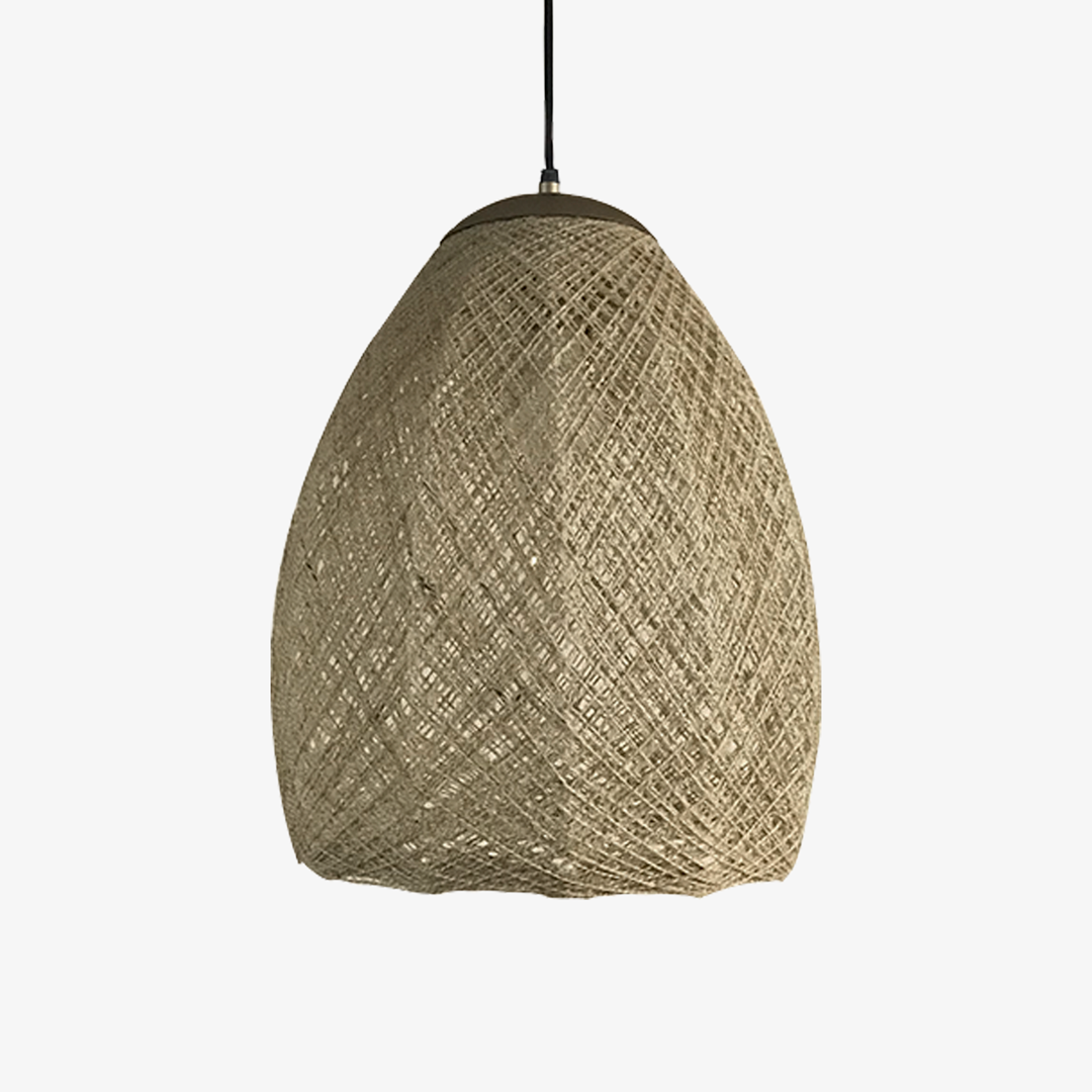 Pendente Golden Art String Barbante Resinado 1L E27 Ø270x370mm T1907