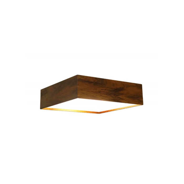 Plafon Fox Lustres Clean Madeira e Acrílico 6L E27 150x700x700mm P09-E