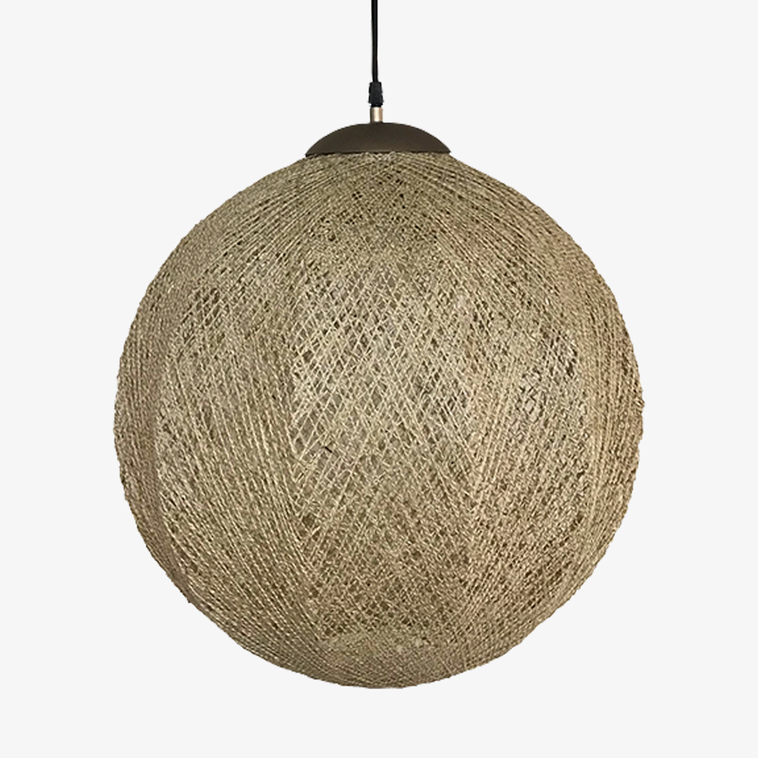 Pendente Golden Art String Barbante Resinado 1L E27 Ø440x440mm T2623