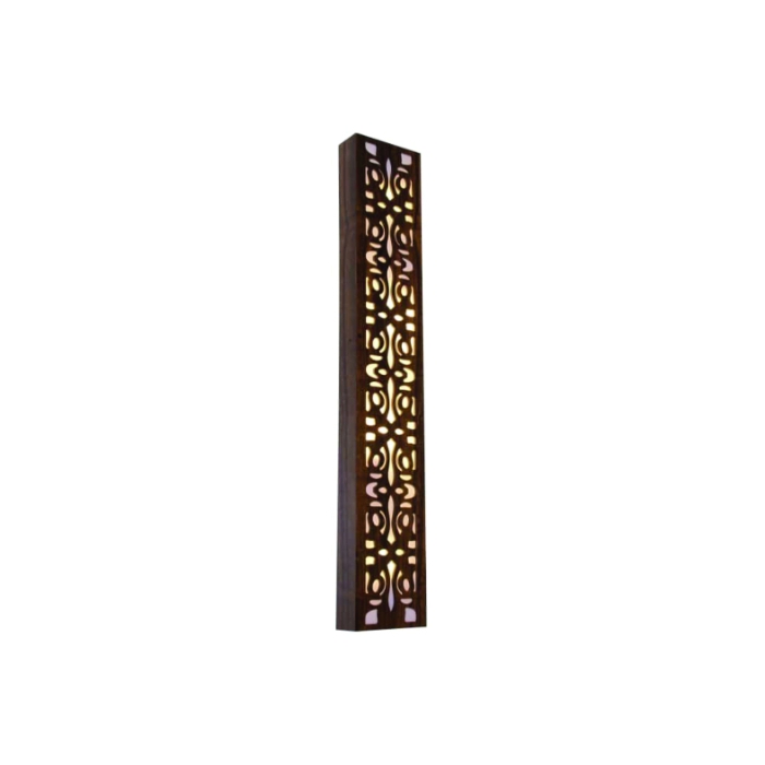 Arandela Fox Lustres Laser Madeira e Acrílico 4L E27 1000x200x90mm AR22