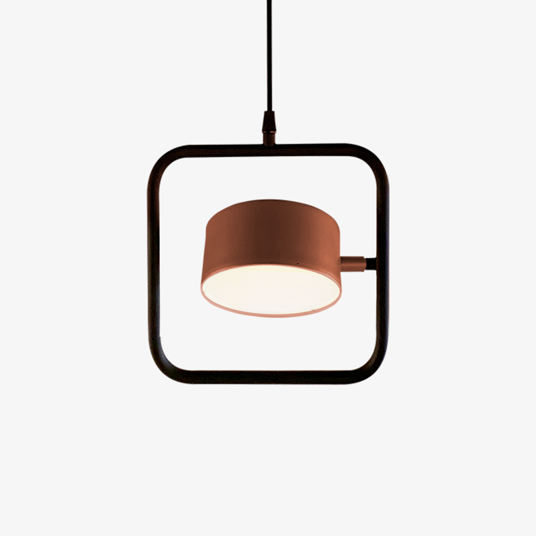 Lustre Golden Art Nell 1 Foco Led 6 watts 3000K Bivolt 230x230mm T8800-1